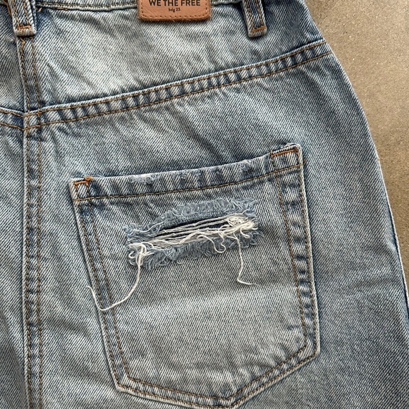 Free People Blue Denim Skirt - Picture 3 of 5